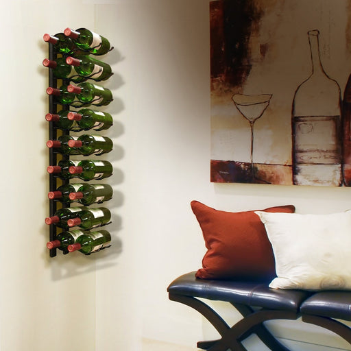 Vinotemp EP - WIRE2 Epicureanist Metal Wine Rack, 18 Bottle Capacity, in Black (EP - WIRE2B) - TheChefStore.Com