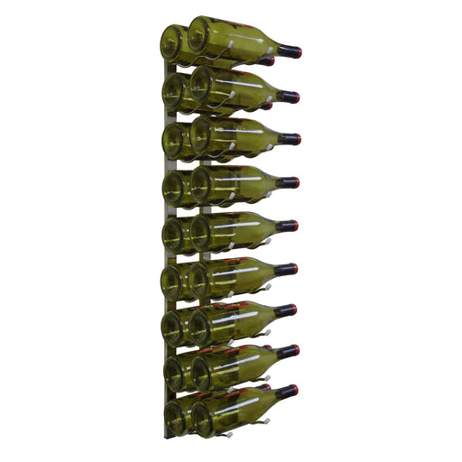 Vinotemp EP - WIRE2 Epicureanist Metal Wine Rack, 18 Bottle Capacity, in Stainless Steel (EP - WIRE2S) - TheChefStore.Com
