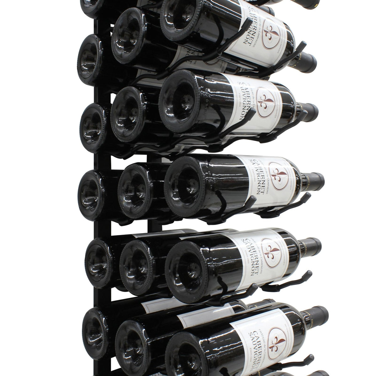 Vinotemp EP - WIRE36 Epicureanist Metal Wine Rack, 36 Bottle Capacity, in Black (EP - WIRE36B) - TheChefStore.Com