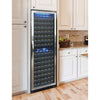 Vinotemp VT - 155SBB Connoisseur Series Contemporary Dual - Zone Wine Cooler, 155 Bottle Capacity, in Stainless Steel - TheChefStore.Com