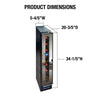Vinotemp VT - 7BMSL - FE Private Reserve Series Compact Single - Zone Mirrored Wine Cooler, 7 Bottle Capacity, in Black - TheChefStore.Com