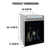 Vinotemp VT - PRWINEDIS4S WineSteward Wine Dispenser with Push Button Control, 4 Bottle Capacity, in Stainless Steel - TheChefStore.Com