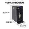 Vinotemp VT - WD002 - BLK Wine Dispenser with Drip Tray and Push Button Controls, 2 Bottle Capacity, in Black - TheChefStore.Com