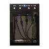 Vinotemp VT - WINEDISP4 Wine Dispenser with Push Button Controls, 4 Bottle Capacity, in Black - TheChefStore.Com