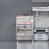 Westlake WKR - 49BG Glass Door 49 Cu.ft Stainless Steel Reach - in Upright Refrigerator - TheChefStore.Com