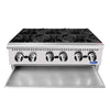 Atosa ACHP-6 36" 6 Burner Countertop Hotplate, Total 192,000 B.T.U. - TheChefStore.Com