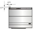Atosa AGR-36G 36" Gas Range with 36" Griddle, 1 26" Oven, 2 Oven Racks, Castors Included - TheChefStore.Com
