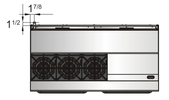 Atosa AGR-6B24GR 60" 6 Burner Gas Range with 24" Griddle on Right Side, 2 26" Ovens, 4 Oven Racks, Castors Included - TheChefStore.Com