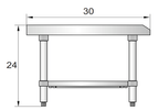 Atosa ATSE-3036 36" Stainless Steel Equipment Stand - TheChefStore.Com