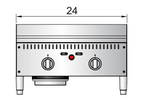 Atosa ATTG-24 24" Thermostatic Gas Griddle, 50,000 BTU, 1" Thick Griddle Plate - TheChefStore.Com