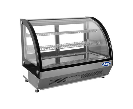 Atosa CRDC-46 35" Countertop Refrigerated Display Merchandiser, Curved, 4.6 Cu Ft - TheChefStore.Com