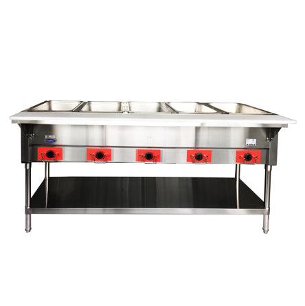Atosa CSTEB-5C 72.5", Electric Hot Food Table, 5 Wells, Water Pans Included, 3750W, 240V - TheChefStore.Com