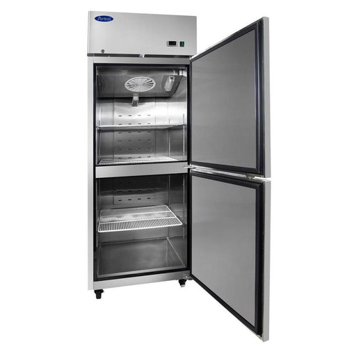Atosa MBF8010GR Two Half-Door 29" Upright Reach-In Refrigerator, Top Mount Series, Right Hinge - TheChefStore.Com