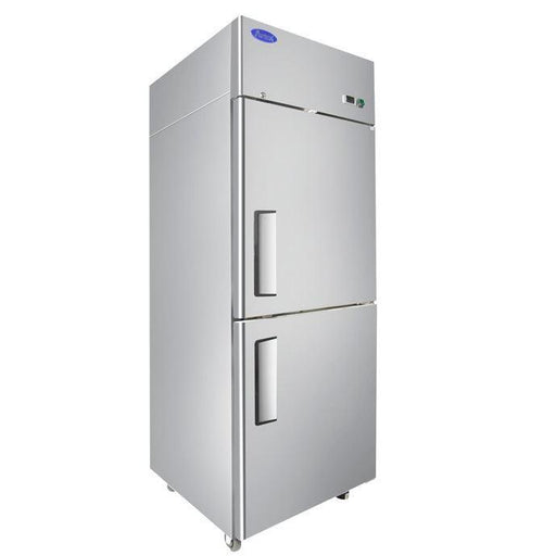Atosa MBF8010GR Two Half-Door 29" Upright Reach-In Refrigerator, Top Mount Series, Right Hinge - TheChefStore.Com