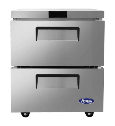 Atosa MGF8415GR 27″ Two-Drawer Undercounter Refrigerator, 7.15 Cu. Ft. - TheChefStore.Com