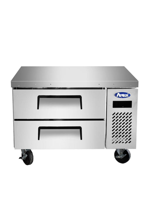 Atosa MGF8448GR 35.56" 2 Drawer Refrigerated Chef Base, 4.7 Cu. Ft. - TheChefStore.Com