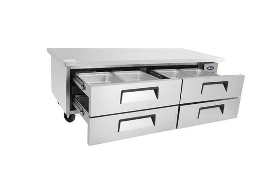 Atosa MGF8453GR 72" 4 Drawer Refrigerated Chef Base - TheChefStore.Com