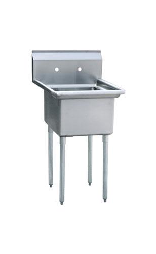 Atosa MixRite MRSA-1-N Compartment Prep Sink, 18'' Right Drainboards - TheChefStore.Com