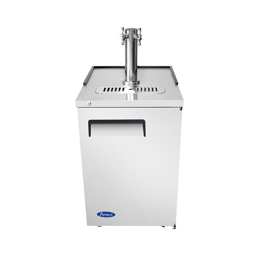 Atosa MKC23GR 23" Direct Draw Draft Beer Cooler, Half Barrel Capacity, Dual Faucet Tower - TheChefStore.Com