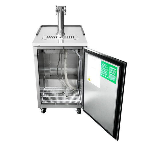 Atosa MKC23GR 23" Direct Draw Draft Beer Cooler, Half Barrel Capacity, Dual Faucet Tower - TheChefStore.Com