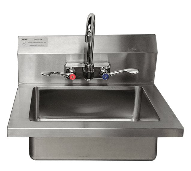 Atosa MRS-HS-18 18″ Hand Sink with Wrist Blade Handles — TheChefStore.Com