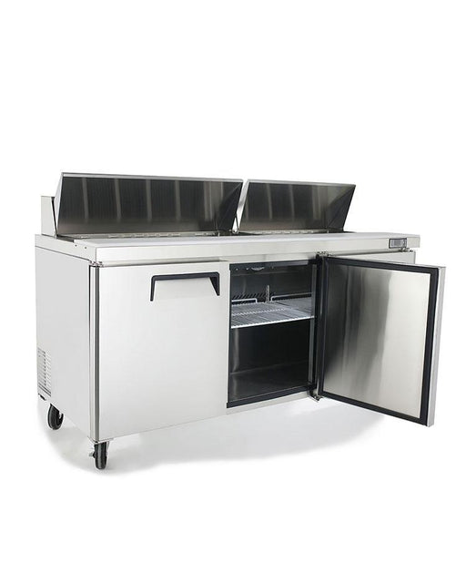 Atosa MSF8304GR 72" Sandwich Prep Table, with 18 Stainless Steel Pans - TheChefStore.Com