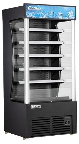 Coldline AOC-36-B 36" Open Air Refrigerated Display Merchandiser, Black - TheChefStore.Com