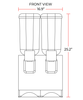 Coldline BD25-STIR Double Bowl Beverage Dispenser with Stirring System - TheChefStore.Com