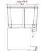 Coldline BD35-STIR Triple Bowl Beverage Dispenser with Pump Spray System - TheChefStore.Com