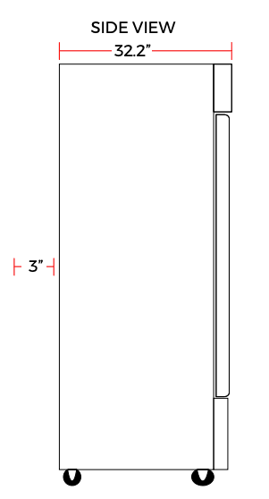 Coldline C-1RE 29" Single Solid Door Reach-In Refrigerator - TheChefStore.Com