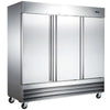 Coldline C-3RR 81" Triple Solid Door Reach-In Refrigerator - TheChefStore.Com