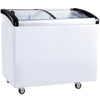 Coldline CA265 41" Curved Sliding Glass Top Lid Display Freezer, 7 Cu. Ft - TheChefStore.Com