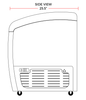 Coldline CA265 41" Curved Sliding Glass Top Lid Display Freezer, 7 Cu. Ft - TheChefStore.Com