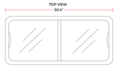 Coldline CA365 50" Curved Sliding Glass Top Lid Display Freezer, 10 Cu. Ft - TheChefStore.Com