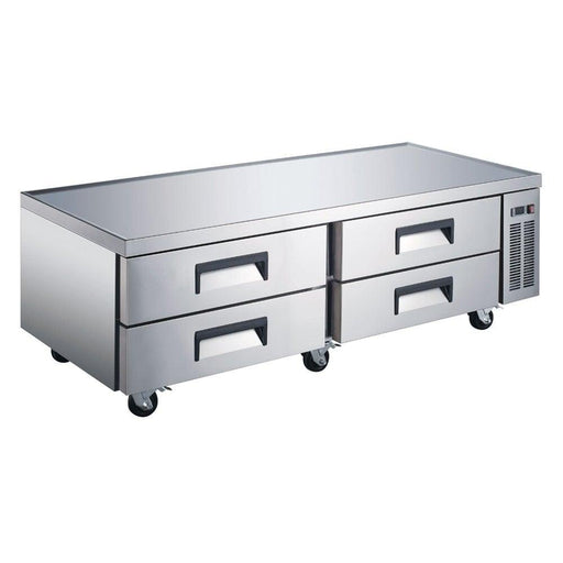 Coldline CB72 72" 4 Drawer Stainless Steel Refrigerated Chef Base - TheChefStore.Com
