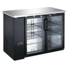 Coldline CBB-48G 48" Black Counter Height Narrow Glass Door Back Bar Refrigerator - TheChefStore.Com