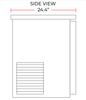 Coldline CBB-60G-SL 60" Refrigerated Narrow Black Sliding Glass Door Back Bar Cooler - TheChefStore.Com