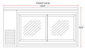 Coldline CBB-60G-SL 60" Refrigerated Narrow Black Sliding Glass Door Back Bar Cooler - TheChefStore.Com