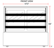 Coldline CD48 48" Refrigerated Bakery Display Case - TheChefStore.Com