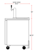 Coldline CDD-1 24″ Refrigerated Direct Draw Beer Dispenser with 1 Spout, 6.5 Cu. Ft. - TheChefStore.Com