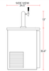 Coldline CDD-48 48″ Refrigerated Direct Draw Beer Dispenser with 1 Spout, 11.8 Cu. Ft. - TheChefStore.Com