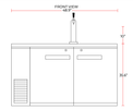 Coldline CDD-48 48″ Refrigerated Direct Draw Beer Dispenser with 1 Spout, 11.8 Cu. Ft. - TheChefStore.Com