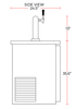 Coldline CDD-60 60″ Refrigerated Direct Draw Beer Dispenser, 15.8 Cu. Ft. - TheChefStore.Com