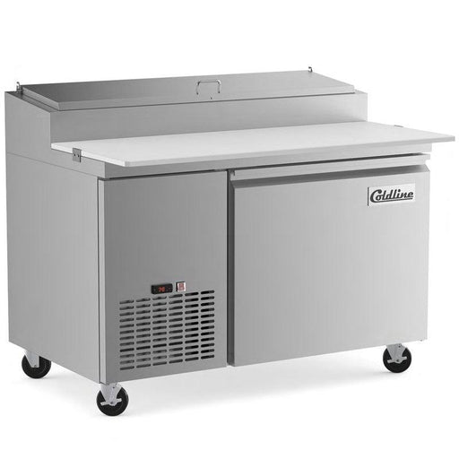Coldline CPT-44 44” Refrigerated Pizza Prep Table with Cutting Board, 5 Pans Included - TheChefStore.Com