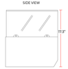 Coldline CTP60SG 60" Refrigerated 6 Pan Glass Top Cover Countertop Salad Bar - TheChefStore.Com