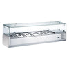 Coldline CTP60SG 60" Refrigerated 6 Pan Glass Top Cover Countertop Salad Bar - TheChefStore.Com