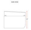 Coldline CTP70SS 71" Refrigerated 8 Pan Stainless Steel Top Cover Countertop Salad Bar - TheChefStore.Com