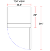 Coldline D10-B 27" Single Glass Swing Door Merchandiser Freezer, Black - TheChefStore.Com