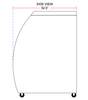 Coldline DC36-SS 36" Stainless Steel Curved Glass Refrigerated Deli Display Case - TheChefStore.Com