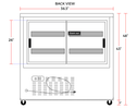 Coldline DC36-SS 36" Stainless Steel Curved Glass Refrigerated Deli Display Case - TheChefStore.Com